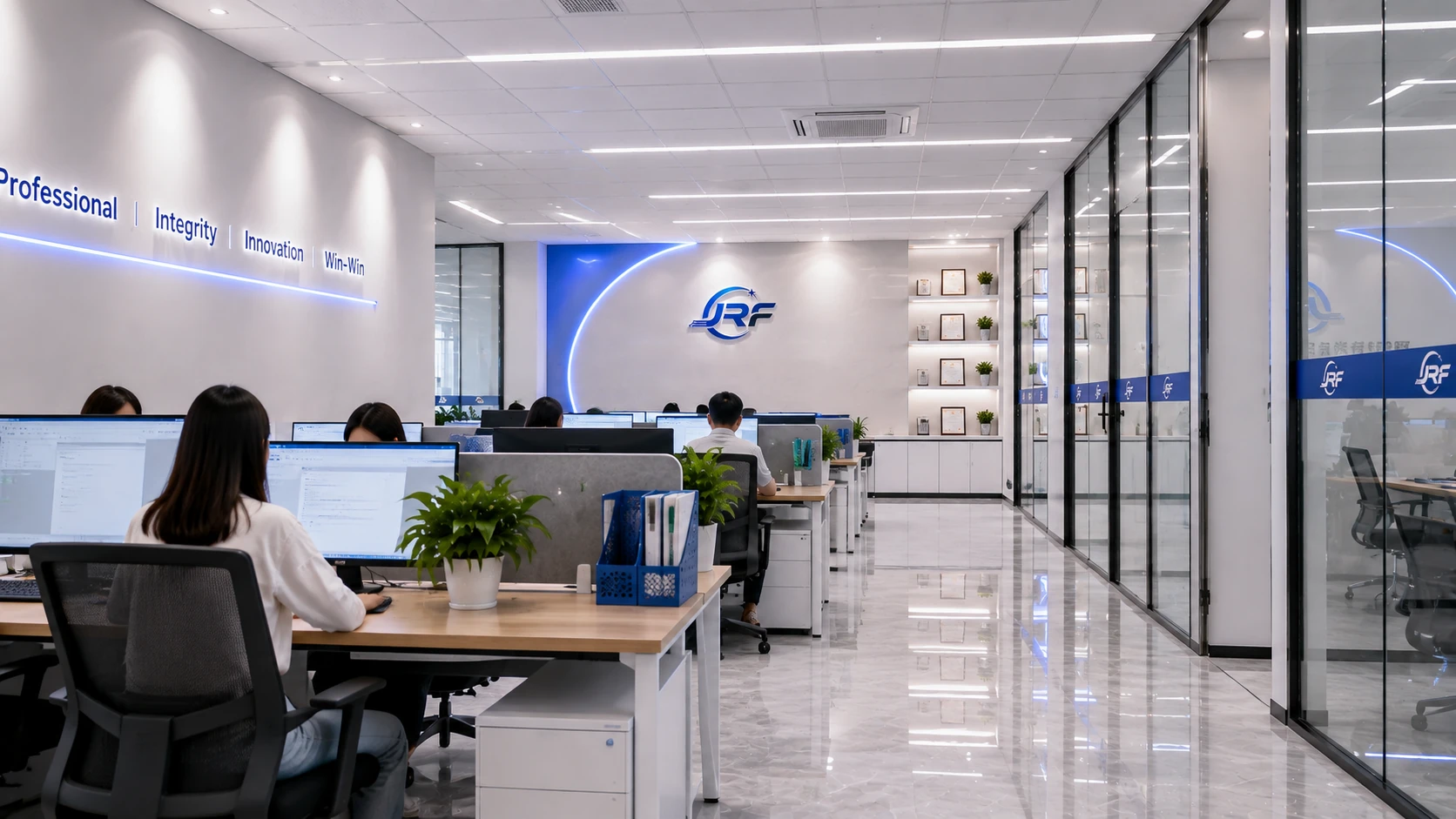 Junruifeng Electronic Technology office and team